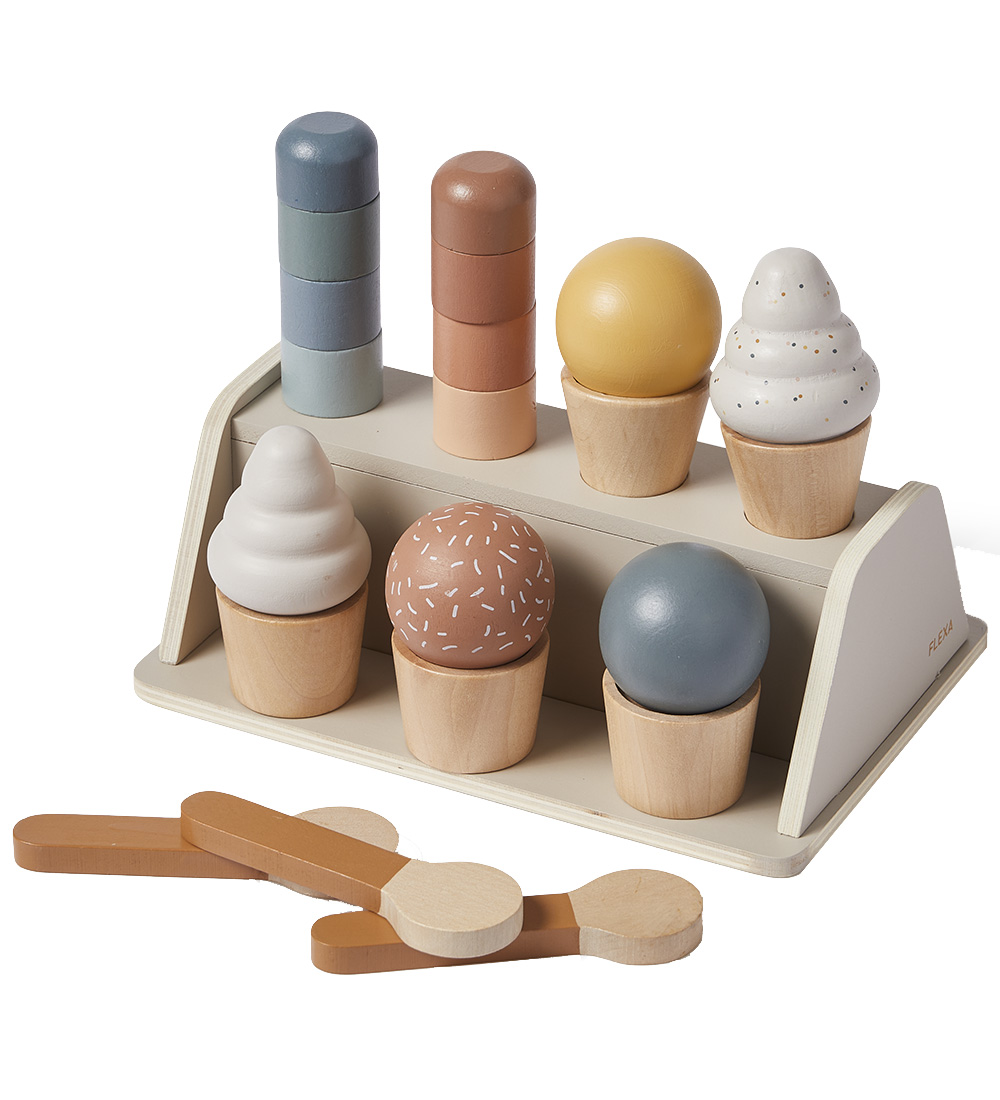 Flexa Eisdiele - Holz - Play - 18 Teile - Multi - Flexa - One Size - Spiellebensmittel Flexa Eisdiele - Holz - Play - 18 Teile - Multi - Flexa - One Size - Spiellebensmittel von Flexa