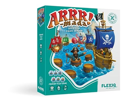FlexiQ Arrr!-Mada – Piraten Gesellschaftsspiel für Kinder & Familie | Memory & Taktikspiel ab 6 Jahren Familienspiel für 2–5 Spieler FlexiQ Arrr!-Mada – Piraten Gesellschaftsspiel für Kinder & Familie | Memory & Taktikspiel ab 6 Jahren Familienspiel für 2–5 Spieler von FlexiQ