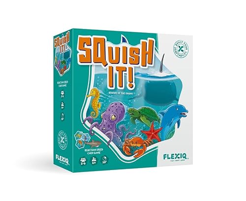 FlexiQ Squish It! – Reaktions- und Geschwindigkeitsspiel für Kinder & Familie Kartenspiel ab 6 Jahren | Partyspiel für 2–6 Spieler FlexiQ Squish It! – Reaktions- und Geschwindigkeitsspiel für Kinder & Familie Kartenspiel ab 6 Jahren | Partyspiel für 2–6 Spieler von FlexiQ