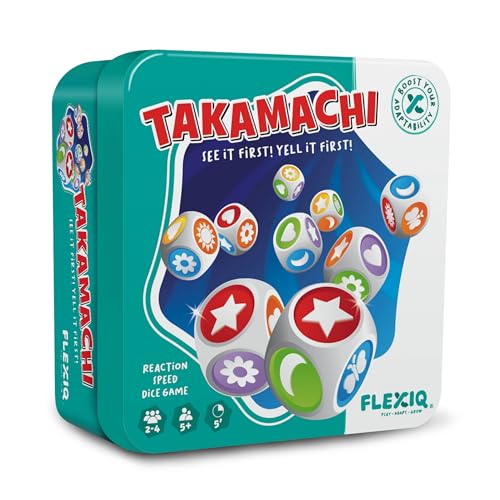 FlexiQ Takamachi Würfelspiel |Gesellschaftsspiele für die ganze Familie | Reisespiele für 2-4 Personen | 5 Minuten Spieldauer von FlexiQ