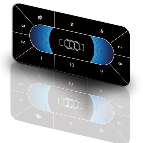 120 x 60 cm tragbare faltbare Pokermatte Poker-Tischplatte für 8–10 Spieler Gummimatte für Texas Hold'em & Blackjack Kartenspiel-Layout rutschfeste Pokertischspielmatte 120 x 60 cm tragbare faltbare Pokermatte Poker-Tischplatte für 8–10 Spieler Gummimatte für Texas Hold'em & Blackjack Kartenspiel-Layout rutschfeste Pokertischspielmatte von Flexirafusion