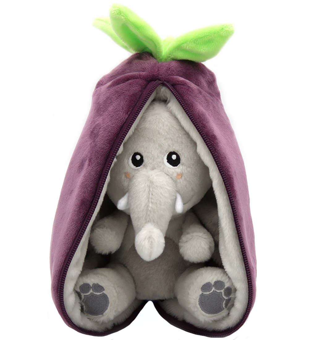 Flipetz Kuscheltier - Samt Die Elephant Aubergine - 20 cm - Flipetz - One Size - Kuscheltiere Flipetz Kuscheltier - Samt Die Elephant Aubergine - 20 cm - Flipetz - One Size - Kuscheltiere von Flipetz
