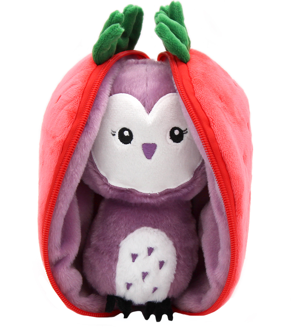Flipetz Kuscheltier - Violett Die Eule Strawberry - 20 cm - Flipetz - One Size - Kuscheltiere Flipetz Kuscheltier - Violett Die Eule Strawberry - 20 cm - Flipetz - One Size - Kuscheltiere von Flipetz