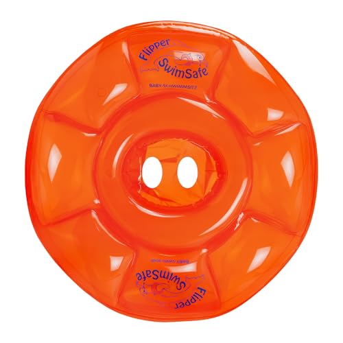 Flipper SwimSafe 1040 - Schwimmsitz für Babys ab 3 Monaten, Schwimmhilfe mit 3 Luftkammern und ohne Gurte, Durchmesser ca. 62 cm von Flipper SwimSafe