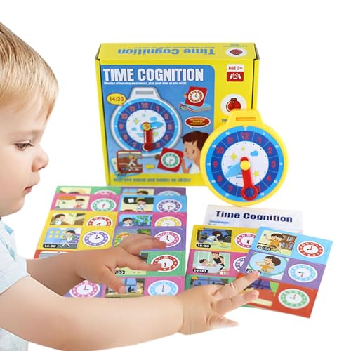 Flkiglm Stechuhr für Kinder lehren, Uhr Lernen für Kinder | Analoge Uhr Kleinkinduhr - Lehruhr mit Karten, Lernspielzeug, Uhrenspielzeug, Heimschulbedarf, Lernaktivitäten im Vorschulalter Flkiglm Stechuhr für Kinder lehren, Uhr Lernen für Kinder | Analoge Uhr Kleinkinduhr - Lehruhr mit Karten, Lernspielzeug, Uhrenspielzeug, Heimschulbedarf, Lernaktivitäten im Vorschulalter von Flkiglm