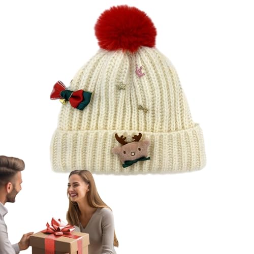 Flkiglm Weihnachtsstrickmütze, Weihnachtsmützen für Erwachsene,Gestrickte Weihnachtsmützen | Weihnachtsmannmütze, bedruckte Wollmütze, Winterstrickmütze für Kinder Flkiglm Weihnachtsstrickmütze, Weihnachtsmützen für Erwachsene,Gestrickte Weihnachtsmützen | Weihnachtsmannmütze, bedruckte Wollmütze, Winterstrickmütze für Kinder von Flkiglm