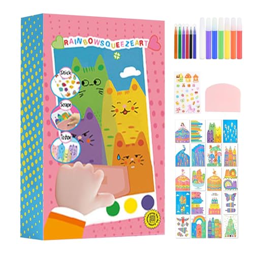 Kratzpapierkunst, Kunstkratzpapier - Interaktive fantasievolle Regenbogenkunst | Bastelkits, Kratzermaterialien für Reisen, Familie, Freunde, Heimparty, Ostern, Geburtstag Kratzpapierkunst, Kunstkratzpapier - Interaktive fantasievolle Regenbogenkunst | Bastelkits, Kratzermaterialien für Reisen, Familie, Freunde, Heimparty, Ostern, Geburtstag von Flkiglm