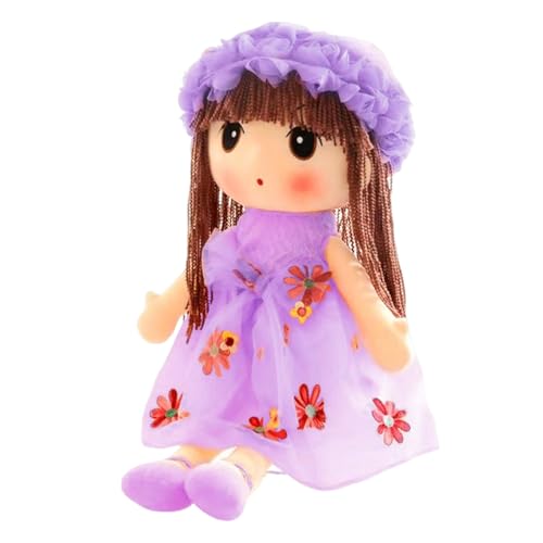Plüschtier | Plüsch Baby Puppe - Weiches Handgemachtes Mädchen Figur Schlafbegleiter Für Kleinkind Junge Sofa Deko Home Geburtstag Weihnachten | Kinderzimmer Zuhause Weihnachten Geburtstag Geschenk von Flkiglm