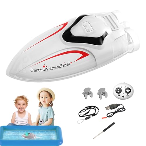 RC Boot - Tragbare Schnellboote Spielzeug | Tragbares Schwimmbad Zubehör, 2.4 GHz Mini Stunt U-Boot Spielzeug Für Kinder RC Boot - Tragbare Schnellboote Spielzeug | Tragbares Schwimmbad Zubehör, 2.4 GHz Mini Stunt U-Boot Spielzeug Für Kinder von Flkiglm