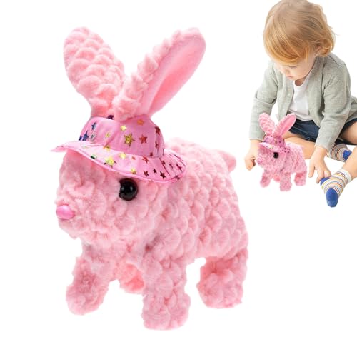 Realistischer Hasenplüsch, gefüllter Hasen Kaninchen - Cashmere simulierte interaktive Elektronik mit | Ostergefüllte Hasenspielzeug mit Sounds und Bewegungen, Bildungsspielzeug zum Geburtstag Realistischer Hasenplüsch, gefüllter Hasen Kaninchen - Cashmere simulierte interaktive Elektronik mit | Ostergefüllte Hasenspielzeug mit Sounds und Bewegungen, Bildungsspielzeug zum Geburtstag von Flkiglm