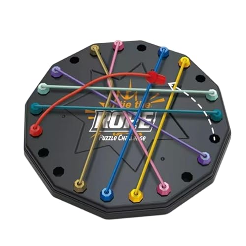 Twisted Seil -Puzzlespiel, Knoten Seil entwirren Spiel,Rope Challenge Stack Sorting Game - Stringlösung zentraler Hirnteaser, Hirnteaser -Puzzle für Familiennacht von Flkiglm