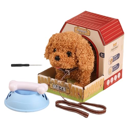 Wanderpuppenspielzeug für Kleinkind, elektrischer Hund | Elektronisches Tier für Kinder | Gefälschtes Hund Spielzeug mit Seil, so tun Sie das Spiel für und Mädchen für und Mädchen, die sich für und Mä Wanderpuppenspielzeug für Kleinkind, elektrischer Hund | Elektronisches Tier für Kinder | Gefälschtes Hund Spielzeug mit Seil, so tun Sie das Spiel für und Mädchen für und Mädchen, die sich für und Mä von Flkiglm