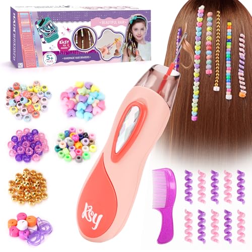 Geschenk Mädchen 5 6 7 8 9 Jahre: Haarschmuck Mädchen Spielzeug ab 6-12 Jahre Kinder, Haarperlen für Mädchen Geburtstagsgeschenk 6 8 10 Jahren, Kinder Hair Braiding Machine DIY Haardekorations Geschenk Mädchen 5 6 7 8 9 Jahre: Haarschmuck Mädchen Spielzeug ab 6-12 Jahre Kinder, Haarperlen für Mädchen Geburtstagsgeschenk 6 8 10 Jahren, Kinder Hair Braiding Machine DIY Haardekorations von Flnlano