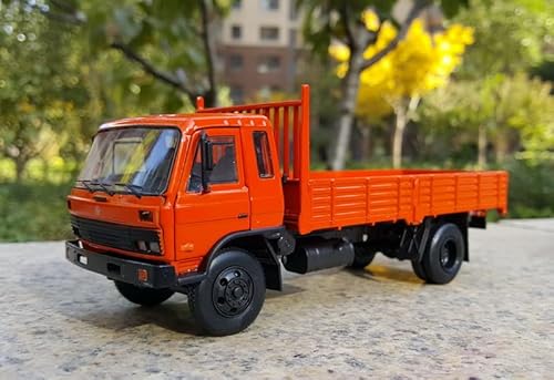 DONGFENG Trucks EQ153 Pritschenwagen Orange 1/43 Druckguss-LKW Vorgebautes Modell von FloZ