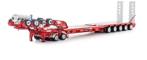 Drake for Drake 5x8 Swingwing Drop Deck Trailer with 2x8 Dolly in Red 1/50 DIECAST Truck Pre-Built Model von FloZ