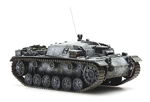 FloZ ARTITEC Deutscher WM Stug III Version A-2 Winter Maßstab 1:87 Fertigmodell Panzer (387.322) von FloZ