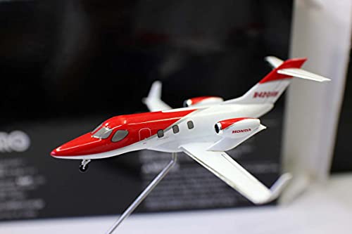 FloZ Ebbro für Hondajet Private Business Jet Red 1/144 Druckguss Flugzeug Modellflugzeug von FloZ