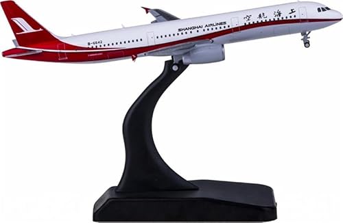 FloZ Für JC Wings für Shanghai Airlines für Airbus A321 B-6642 1:400 Flugzeug vorgebautes Modell von FloZ