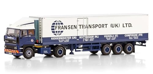 FloZ Für WSI für DAF 2800 4X2 Classic Reefer Trailer - 3 Achsen für Fransen Transport UK 1:50 Truck vorgebautes Modell von FloZ