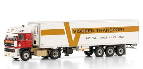 FloZ Für WSI für DAF 3600 Space CAB 4X2 Classic Reefer Trailer - 3 Achsen für Visbeen 1:50 Truck vorgebautes Modell von FloZ