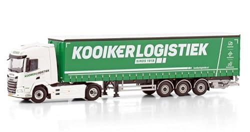 FloZ Für WSI für DAF für XF SH 4X2 CURTAINSIDE Trailer - 3-Achse für Kooiker 1:50 Truck vorgebautes Modell von FloZ