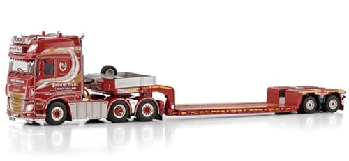 FloZ Für WSI für DAF für XF Super Space CAB 6X2 TAG AXLE Euro PX Tieflader - 2 Achsen für John für O'Neill 1:50 Truck vorgebautes Modell von FloZ