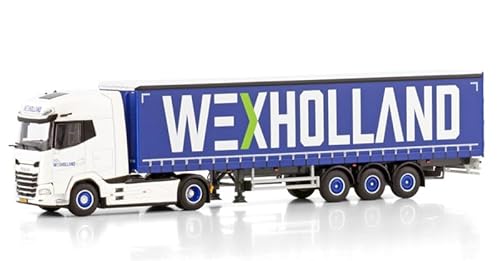 FloZ Für WSI für DAF für XG+ 4X2 CURTAINSIDE Trailer - 3 Achsen für Wex Holland 1:50 Truck vorgebautes Modell von FloZ