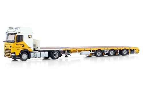 FloZ Für WSI für DAF für XG 4X2 Pritsche für MEGA Anhänger - 3 Achsen für Aertssen 1:50 Truck vorgebautes Modell von FloZ