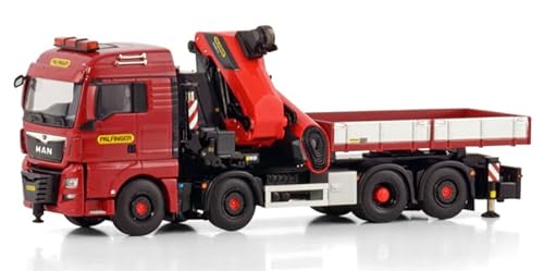 FloZ Für WSI für Man für TGX XLX Euro 6C Facelift 8X2 TAG Achse mit für PALFINGER PK 1650 TEC + JIB DEMOUNTABLE Body für Premium Line 1:50 Truck vorgebautes Modell von FloZ