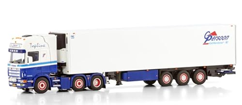 FloZ Für WSI für Scania 4 Series für Topline 6X2 Twin Steer Reefer Trailer - 3 Achsen für G. Persoon 1:50 Truck vormontiertes Modell von FloZ