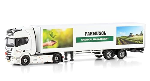 FloZ Für WSI für Scania R Highline CR20H 4X2 Kastenanhänger - 2 Achsen für Riksen Arnhem 1:50 Truck vorgebautes Modell von FloZ