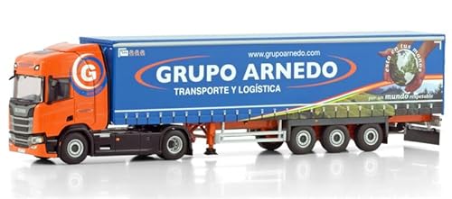 FloZ Für WSI für Scania R Highline CR20H 4X2 Vorhanganhänger – 3 Achsen für Grupo Arnedo 1:50 LKW, vormontiertes Modell von FloZ
