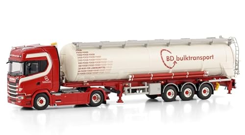 FloZ Für WSI für Scania S Highline CS20H 4X2 Kipper Bulktrailer – 3-Achse für BD Bulktransport 1:50 LKW vorgebautes Modell von FloZ