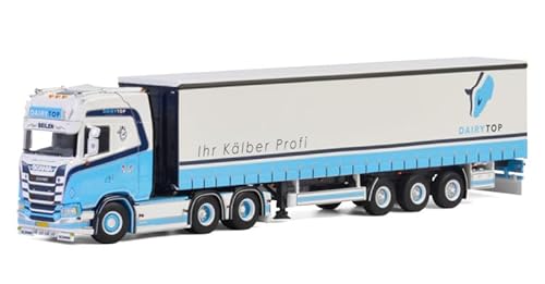 FloZ Für WSI für Scania S Highline CS20H 6X2 Anhängerachse, 3 Achsen für Dairytop BV 1:50 LKW, vormontiertes Modell von FloZ