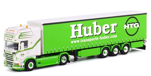 FloZ Für WSI für Scania für R (6) für Topline 4x2 Curtainside Trailer (3 Achsen starr) für Huber 1:50 Truck vormontiertes Modell von FloZ