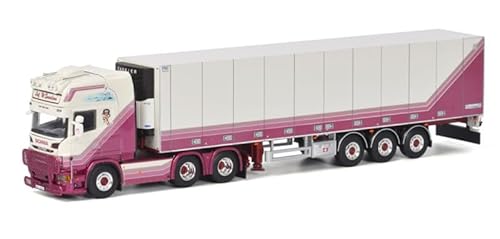 FloZ Für WSI für Scania für R6 für Topline 6X2 Reefer Trailer - 3 Achsen für Leif für Willy 1:50 Truck vorgebautes Modell von FloZ