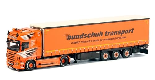 FloZ Für WSI für Scania für R6 für Topline CUTAIN Side/TAUTLINER Anhänger - 3 Achsen für Bundschuh 1:50 Truck vormontiertes Modell von FloZ