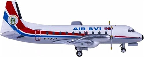 FloZ für AeroClassics für Air BVI für Hawker für Siddeley HS 748 VP-LVO 1:400 Flugzeug vorgebautes Modell von FloZ