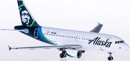 FloZ für AeroClassics für Alaska Airlines für Airbus A319 N530VA 1:400 Flugzeug vorgebautes Modell von FloZ