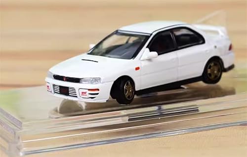 FloZ für BM Creations für Subaru 1994 für Impreza für WRX für STi Linkslenker weiß 1:64 Auto vorgebaut Modell von FloZ