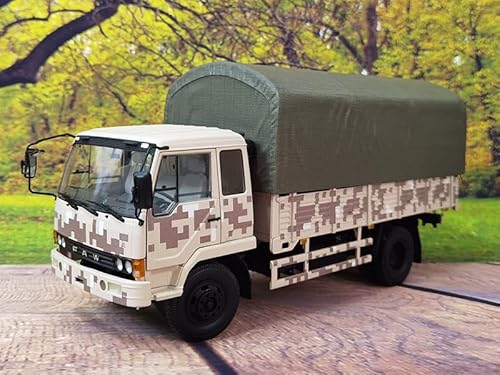 FloZ für Century Dragon für Jiefang J3 Militär-Truck mit Schuppen, gelbe Tarnung, 1:24 LKW, vormontiertes Modell von FloZ