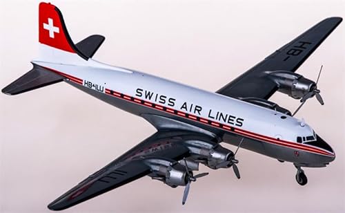 FloZ für Herpa für Swissair für Douglas DC-4 HB-ILU 1:200 Flugzeug vorgebautes Modell von FloZ