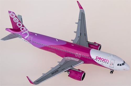 FloZ für JC Wings for Peach for Aviation for Airbus A320neo JA204P 1:400 Flugzeug Vorgebautes Modell von FloZ