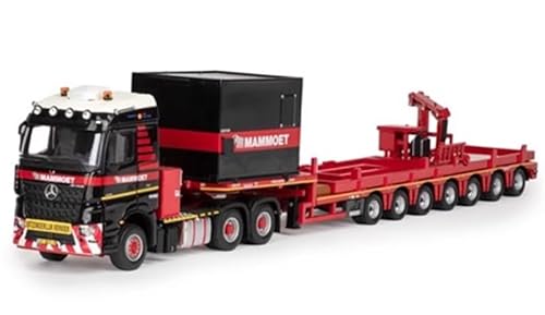 FloZ für Mammoet für Mercedes für Benz 6X4 für Nooteboom für AC700 Vorschaltgerät Pritschenanhänger 1:50 LKW vorgebautes Modell von FloZ