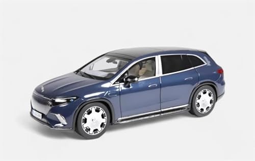 FloZ für NZG für Mercedes für Benz für EQS für Maybach New Energy Pure Electric SUV Blau 1:18 Auto Vorgebautes Modell von FloZ