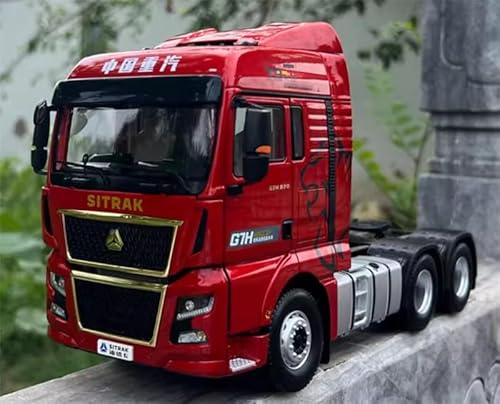 FloZ für Sinotruk für HOWO für Sitrak für G7H Traktoranhänger rot 1:24 LKW vorgebautes Modell FloZ für Sinotruk für HOWO für Sitrak für G7H Traktoranhänger rot 1:24 LKW vorgebautes Modell von FloZ