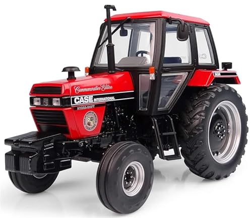 FloZ für Universal Hobbies für CASE IH 1494-2WD Landwirtschaftstraktor Gedenkausgabe - 50 Jahre Dienst Rot Limited Edition 1:32 LKW Vorgebautes Modell von FloZ