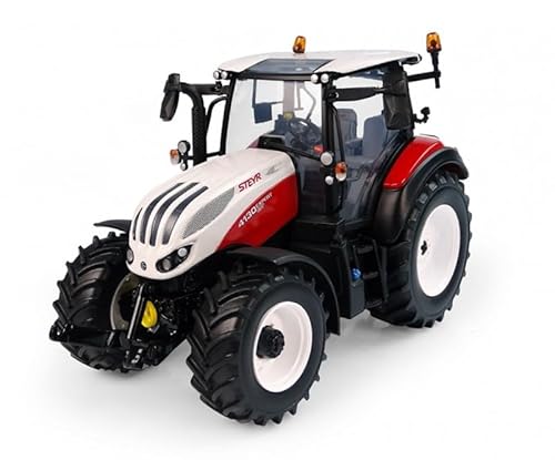 FloZ für Universal Hobbies für Steyr 4130 für Expert für CVT Landwirtschaftstraktor weiß/rot 1:32 LKW Vorgebautes Modell von FloZ