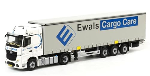 FloZ für WSI für MB MP4 Actros Gigaspace Curtainside TRAI für Ewals 1:50 Truck vorgebautes Modell von FloZ