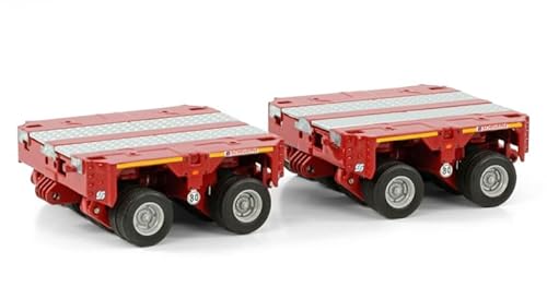 FloZ für WSI für SCHEUERLE für Inter für Kombi Set 2 Achse (2X) RED für Premium Line 1:50 LKW-Zubehör vorgebautes Modell von FloZ